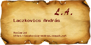 Laczkovics András névjegykártya