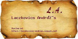 Laczkovics András névjegykártya