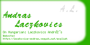 andras laczkovics business card